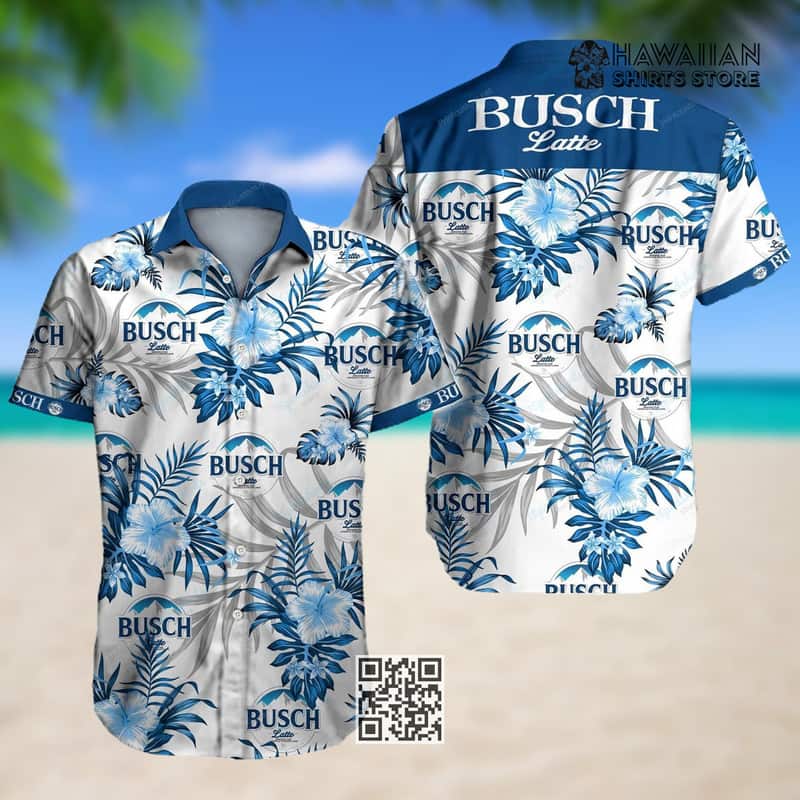 Busch Latte Beer Hawaiian Shirt Tropical Pattern Beach Lovers Gift Busch Latte Beer Hawaiian Shirt Tropical Pattern Beach Lovers Gift