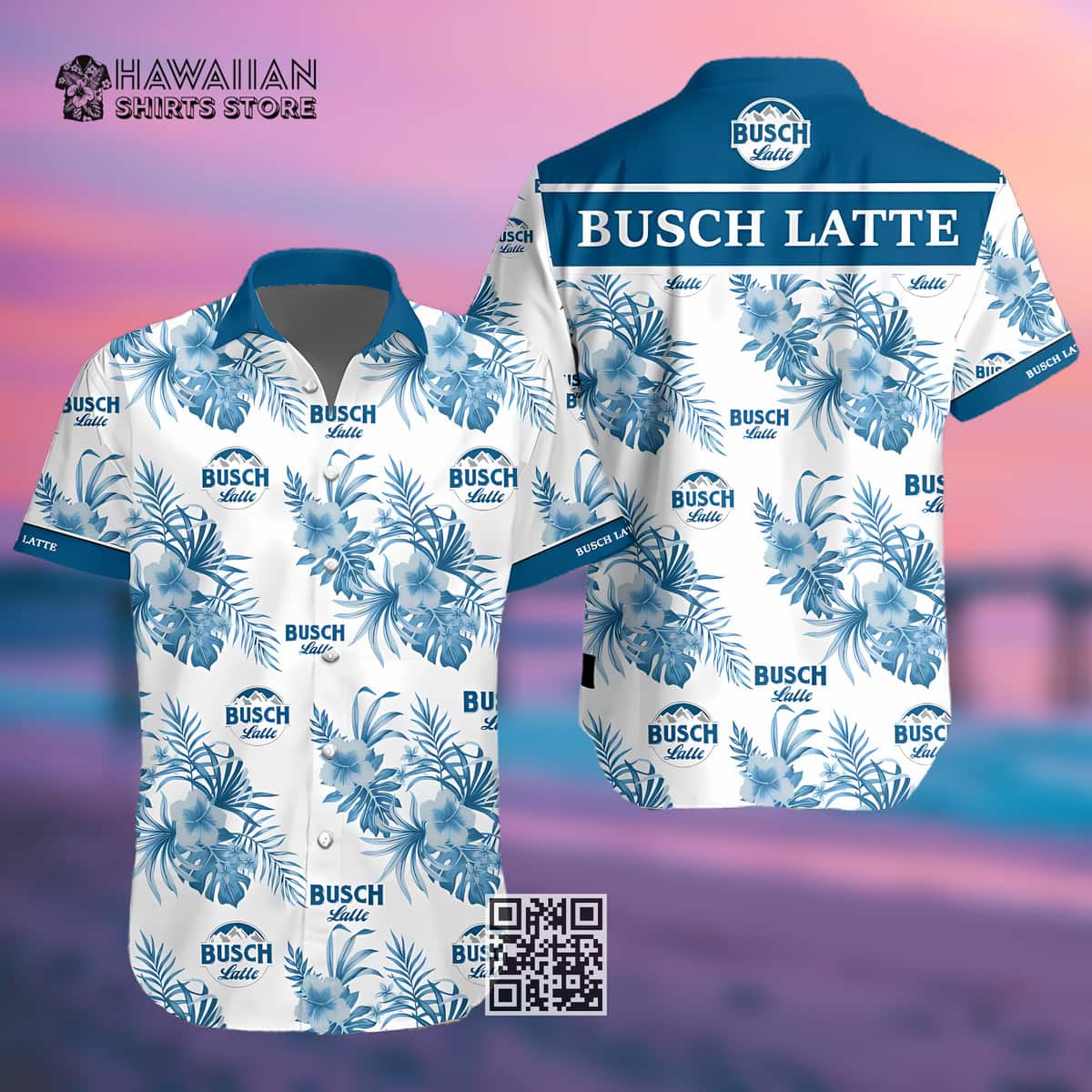 Busch Latte Beer Hawaiian Shirt Birthday Gift For Beach Lovers