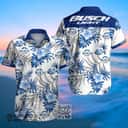 Busch Light Hawaiian Shirt Blue Tropical Flowers Beer Lovers Gift Busch Light Hawaiian Shirt Blue Tropical Flowers Beer Lovers Gift