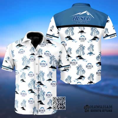 Busch Light Hawaiian Shirt Seamless Island Pattern Summer Gift For Beer Drinkers Busch Light Hawaiian Shirt Seamless Island Pattern Summer Gift For Beer Drinkers