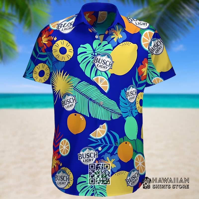 Busch Light Beer Hawaiian Shirt Tropical Pattern Gift For Summer Lovers Busch Light Beer Hawaiian Shirt Tropical Pattern Gift For Summer Lovers