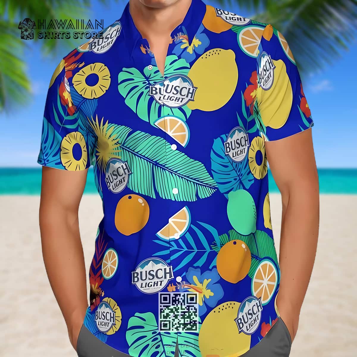 Busch Light Beer Hawaiian Shirt Tropical Pattern Gift For Summer Lovers Busch Light Beer Hawaiian Shirt Tropical Pattern Gift For Summer Lovers