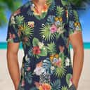Busch Light Hawaiian Shirt Tropical Plant Pattern Gift For Beer Lovers