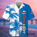 Coors Light Hawaiian Shirt Palm Tree Best Gift For Beer Lovers