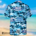 Bud Light Beer Hawaiian Shirt Island Pattern Gift For Beach Lovers