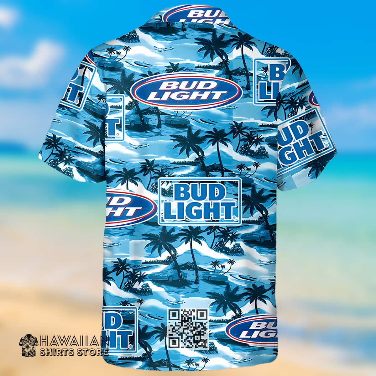 Bud Light Beer Hawaiian Shirt Island Pattern Gift For Beach Lovers Bud Light Beer Hawaiian Shirt Island Pattern Gift For Beach Lovers