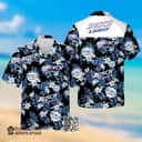 Black Aloha Busch Light Hawaiian Shirt Blue Flora Gift For Beer Lovers Black Aloha Busch Light Hawaiian Shirt Blue Flora Gift For Beer Lovers