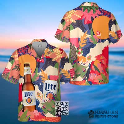 Miller Lite Hawaiian Shirt Colorful Aloha Beer Lovers Gift Miller Lite Hawaiian Shirt Colorful Aloha Beer Lovers Gift