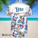 Summer Pattern And Miller Lite Beer Hawaiian Shirt Summer Pattern And Miller Lite Beer Hawaiian Shirt