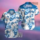 Bud Light Hawaiian Shirt Blue Tropical Flora Gift For Beer Lovers Bud Light Hawaiian Shirt Blue Tropical Flora Gift For Beer Lovers