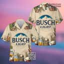 Retro Busch Light Beer Hawaiian Shirt Brewed In USA Retro Busch Light Beer Hawaiian Shirt Brewed In USA