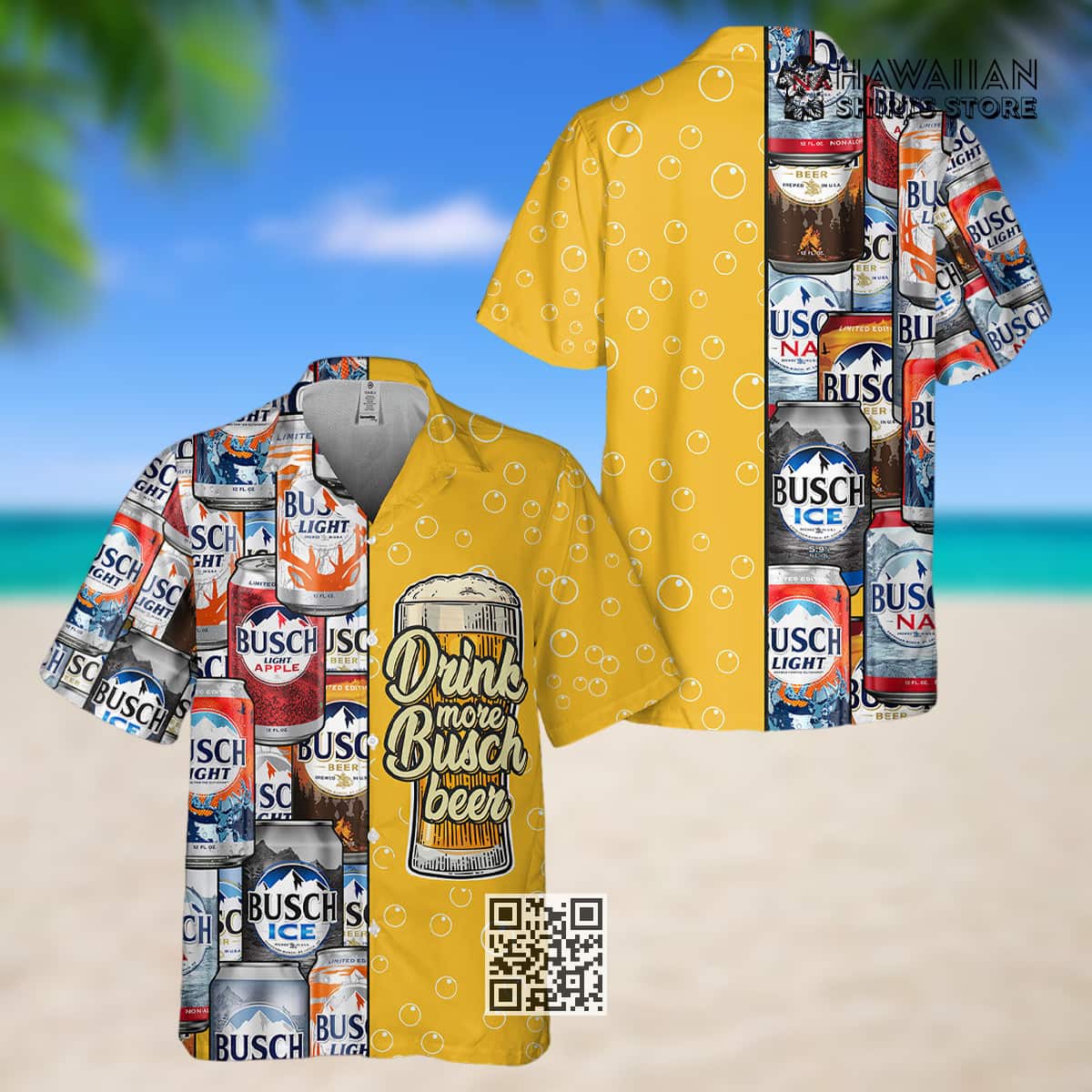 Busch Light Hawaiian Shirt Drink More Busch Beer Busch Light Hawaiian Shirt Drink More Busch Beer