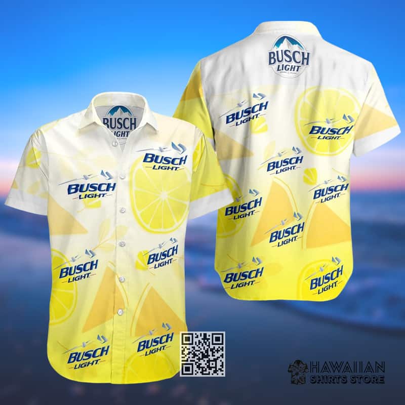Busch Light Hawaiian Shirt Lemon And Watermelon Beer Lovers Gift Busch Light Hawaiian Shirt Lemon And Watermelon Beer Lovers Gift