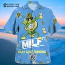 Busch Light Hawaiian Shirt Funny MILF Man I Love Farming Corn For Beer Lovers