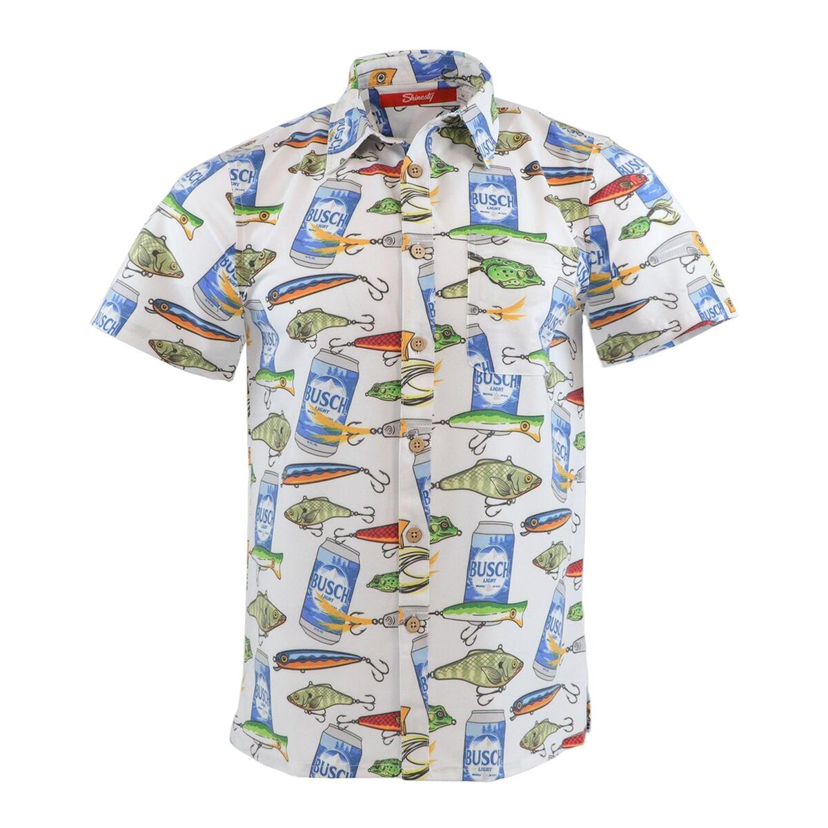 Busch Light Beer Hawaiian Shirt Different Baits Fishing Lovers Gift