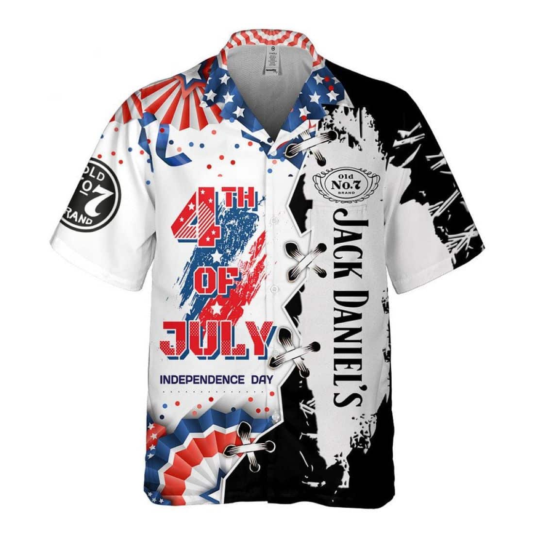 Jack Daniels Hawaiian Shirt 4th Of July Independence Day Gift For Whiskey Lovers