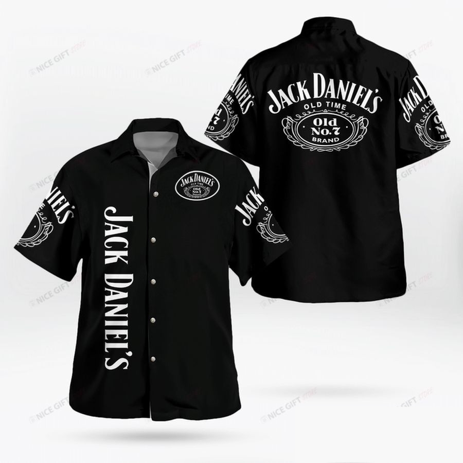 Black Jack Daniels Hawaiian Shirt Gift For Whiskey Lovers