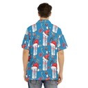 Santa Hats Coors Light Hawaiian Shirt Christmas Pattern Beer Lovers Gift