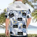 Guinness Beer Hawaiian Shirt Blue And Yellow Hibiscus Gift For Someone Going To Hawaii