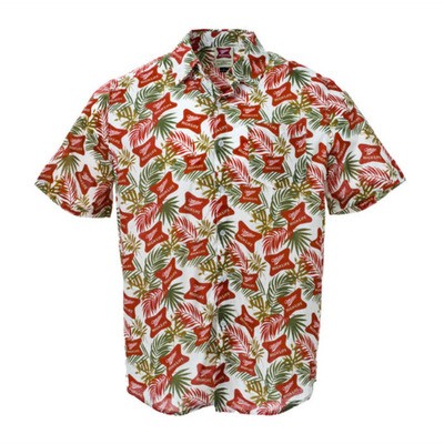 Flora And Miller High Life Beer Logo Hawaiian Shirt Flora And Miller High Life Beer Logo Hawaiian Shirt