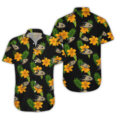Tropical Flora Anaheim Ducks Hawaiian Shirt Gift For Beach Lovers Tropical Flora Anaheim Ducks Hawaiian Shirt Gift For Beach Lovers