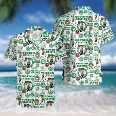 Boston Celtics Hawaiian Shirt Beach Lovers Gift For Basketball Players Boston Celtics Hawaiian Shirt Beach Lovers Gift For Basketball Players