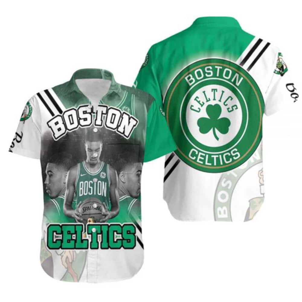 Jayson Tatum Boston Celtics Hawaiian Shirt Jayson Tatum NBA Gift