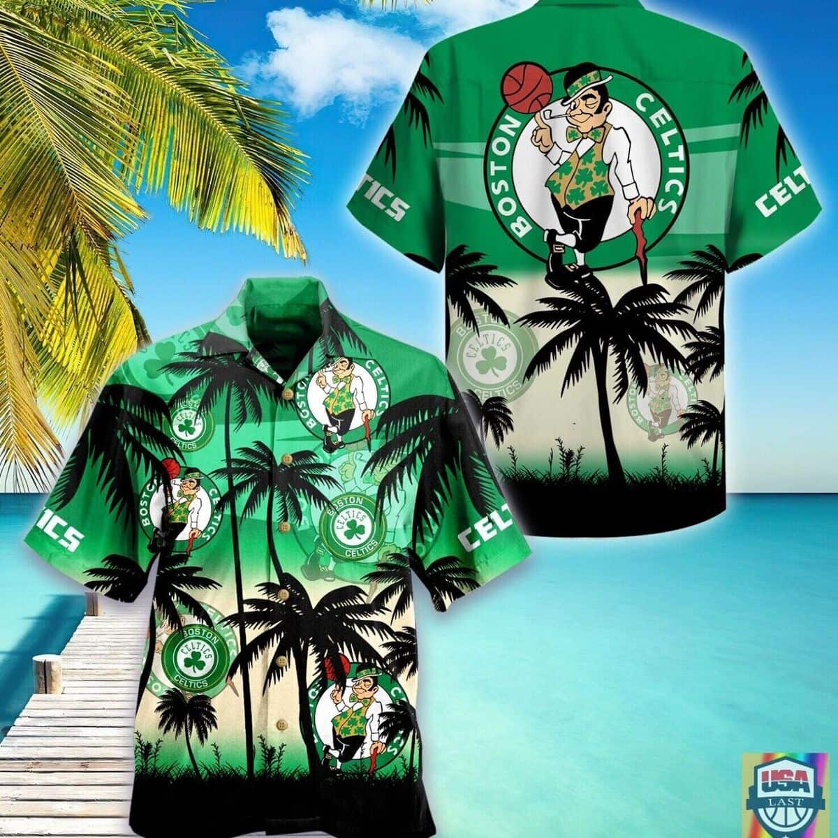 Summer Vibes Boston Celtics Hawaiian Shirt Vintage Gift For Beach Lovers
