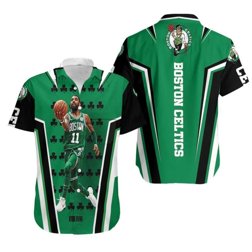 Boston Celtics Hawaiian Shirt Kyrie Irving NBA Gift For Basketball Lovers