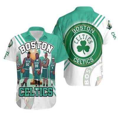 Boston Celtics Hawaiian Shirt NBA Gift For Basketball Fans Boston Celtics Hawaiian Shirt NBA Gift For Basketball Fans