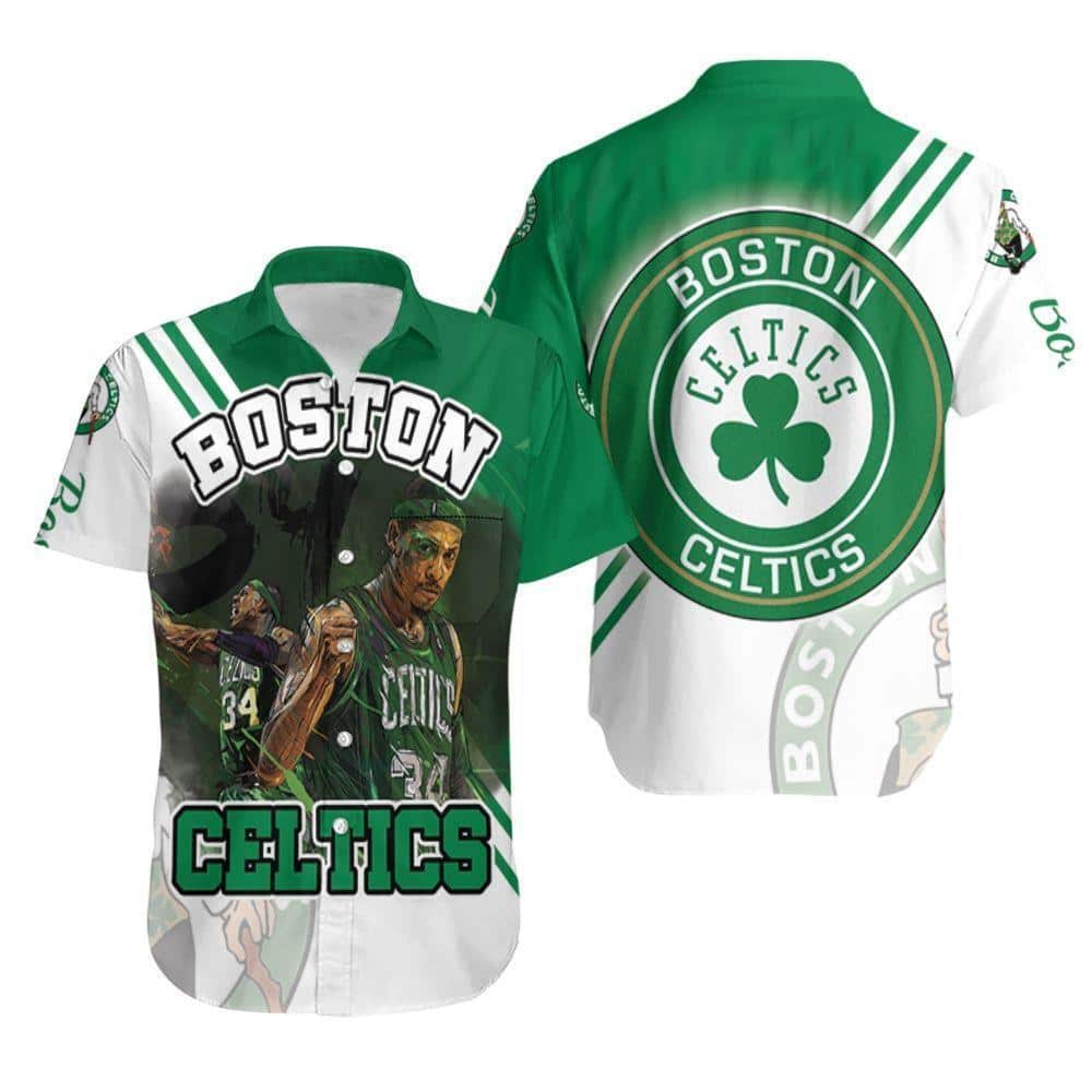 Cool Paul Pierce 34 Boston Celtics Hawaiian Shirt