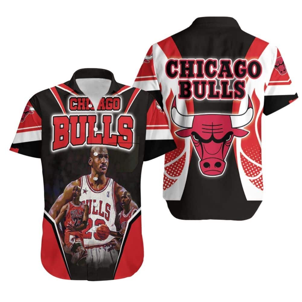 Michael Jordan 23 Chicago Bulls Hawaiian Shirt Best Basketball Gift