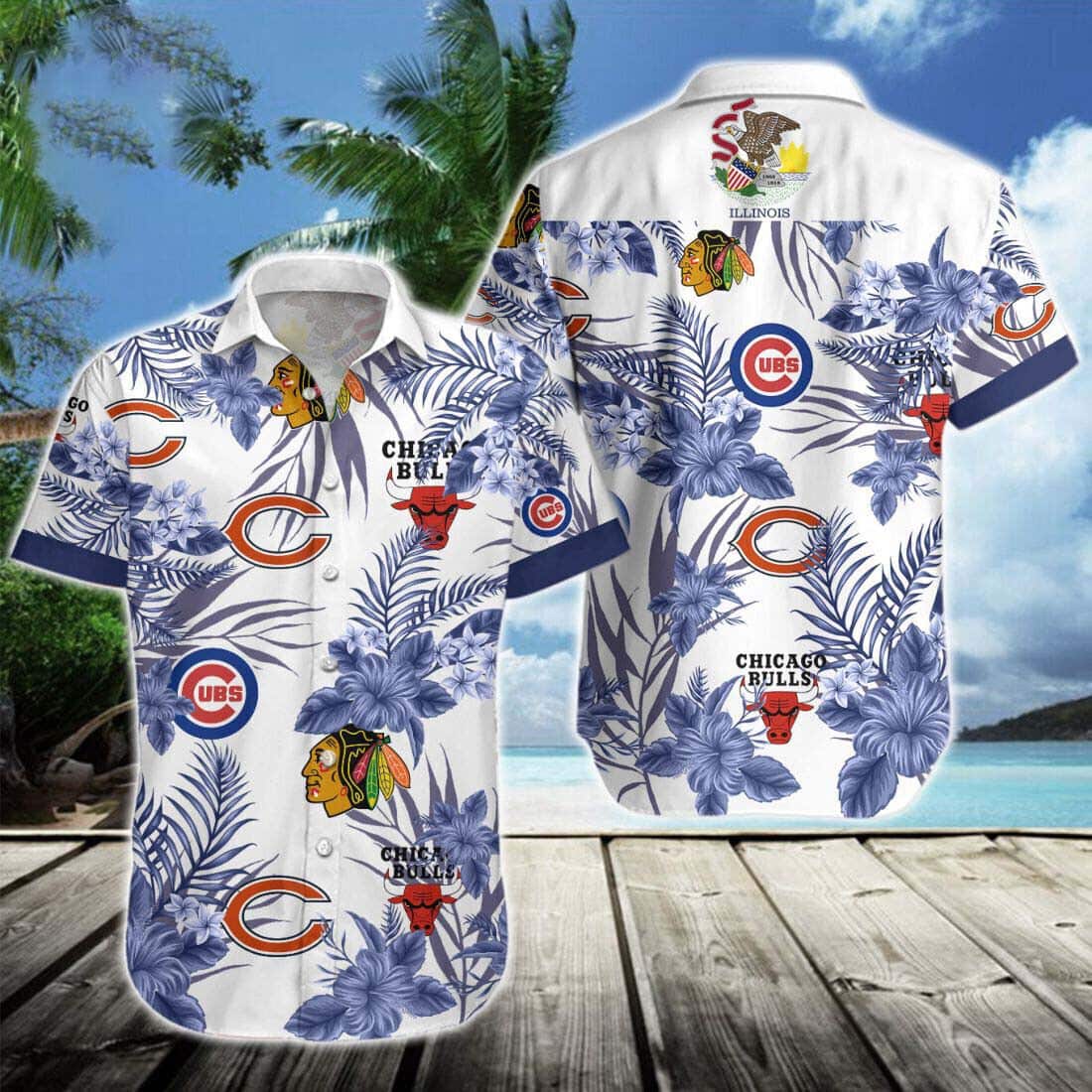 Chicago Bulls Hawaiian Shirt Beach Gift For Friend