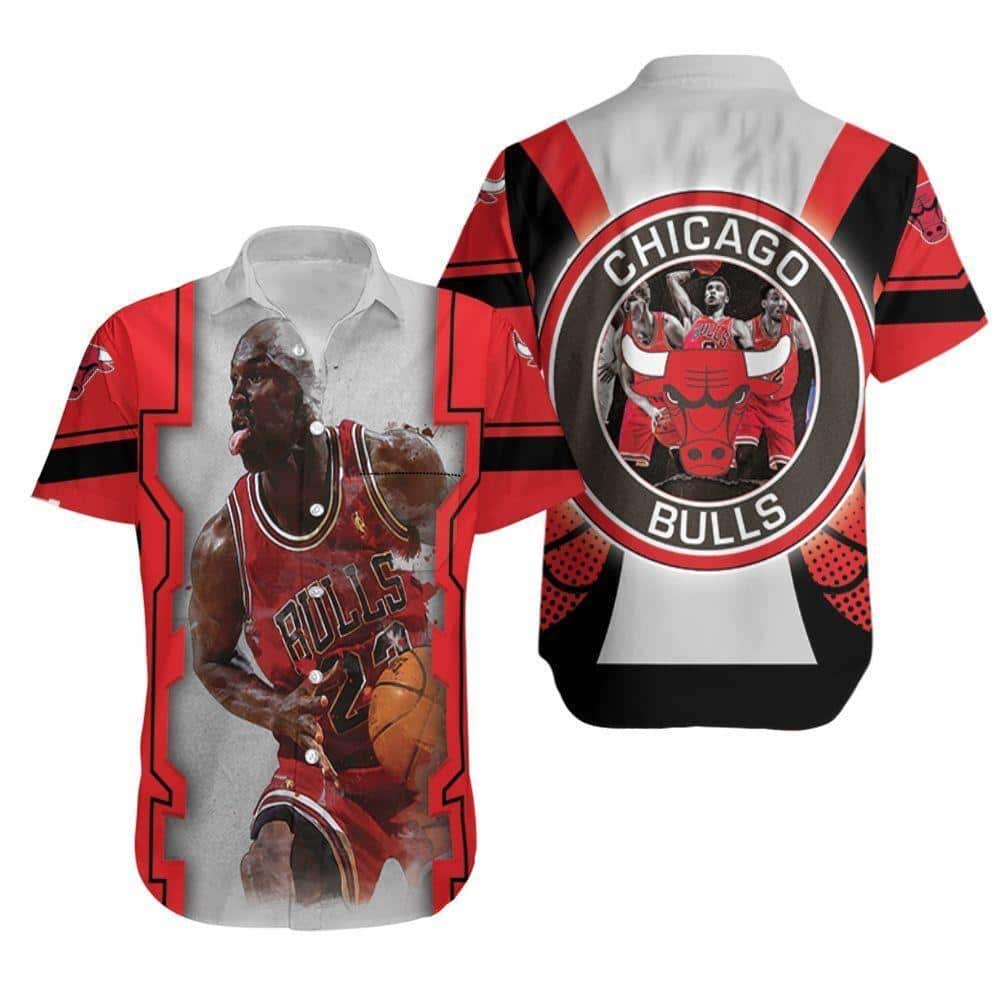 Chicago Bulls Hawaiian Shirt Michael Jordan 23 Gift For Basketball Fans