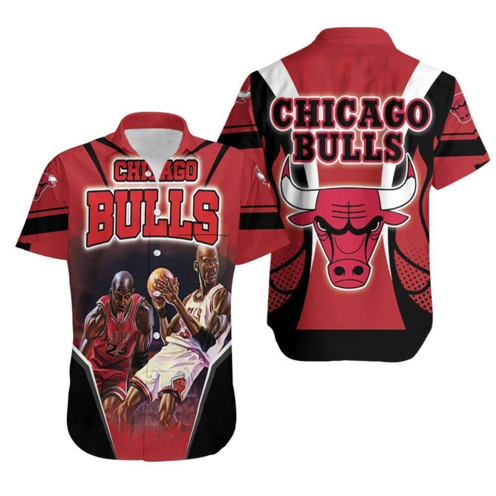 Chicago Bulls Hawaiian Shirt Michael Jordan 23 Gift For Basketball Players
