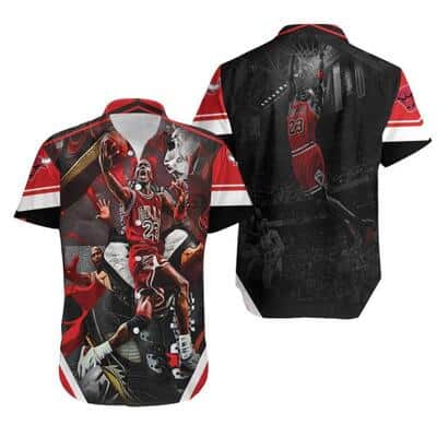 Michael Jordan 23 Chicago Bulls Hawaiian Shirt Gift For NBA Fans Michael Jordan 23 Chicago Bulls Hawaiian Shirt Gift For NBA Fans