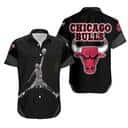 Black Michael Jordan Logo Chicago Bulls Hawaiian Shirt Black Michael Jordan Logo Chicago Bulls Hawaiian Shirt