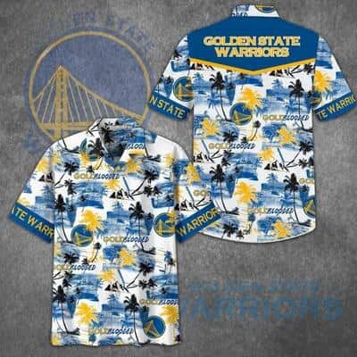 Golden State Warriors Hawaiian Shirt Island Pattern Best Beach Gift Golden State Warriors Hawaiian Shirt Island Pattern Best Beach Gift