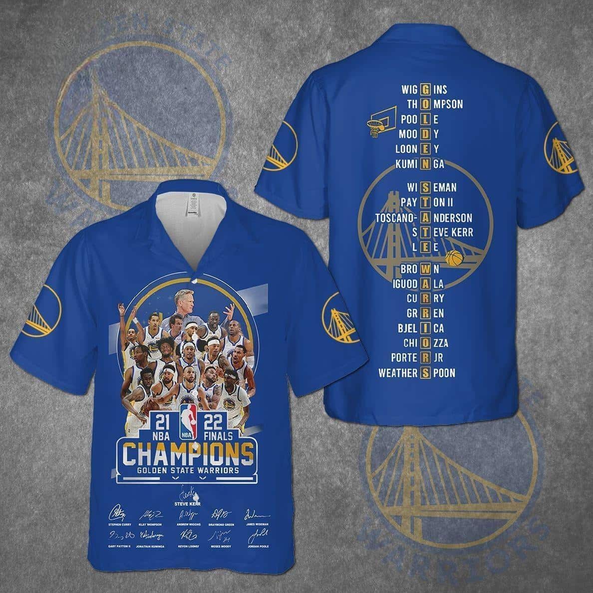 Golden State Warriors Champions Hawaiian Shirt Best Basketball Gift