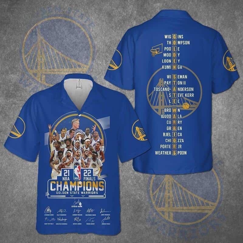 Golden State Warriors Champions Hawaiian Shirt Best Basketball Gift