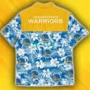 Hibicus Flower With Golden State Warriors Hawaiian Shirt