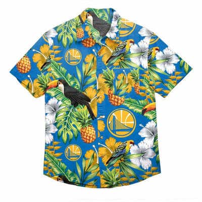 Golden State Warriors Hawaiian Shirt Tropical Plant Beach Lovers Gift Golden State Warriors Hawaiian Shirt Tropical Plant Beach Lovers Gift