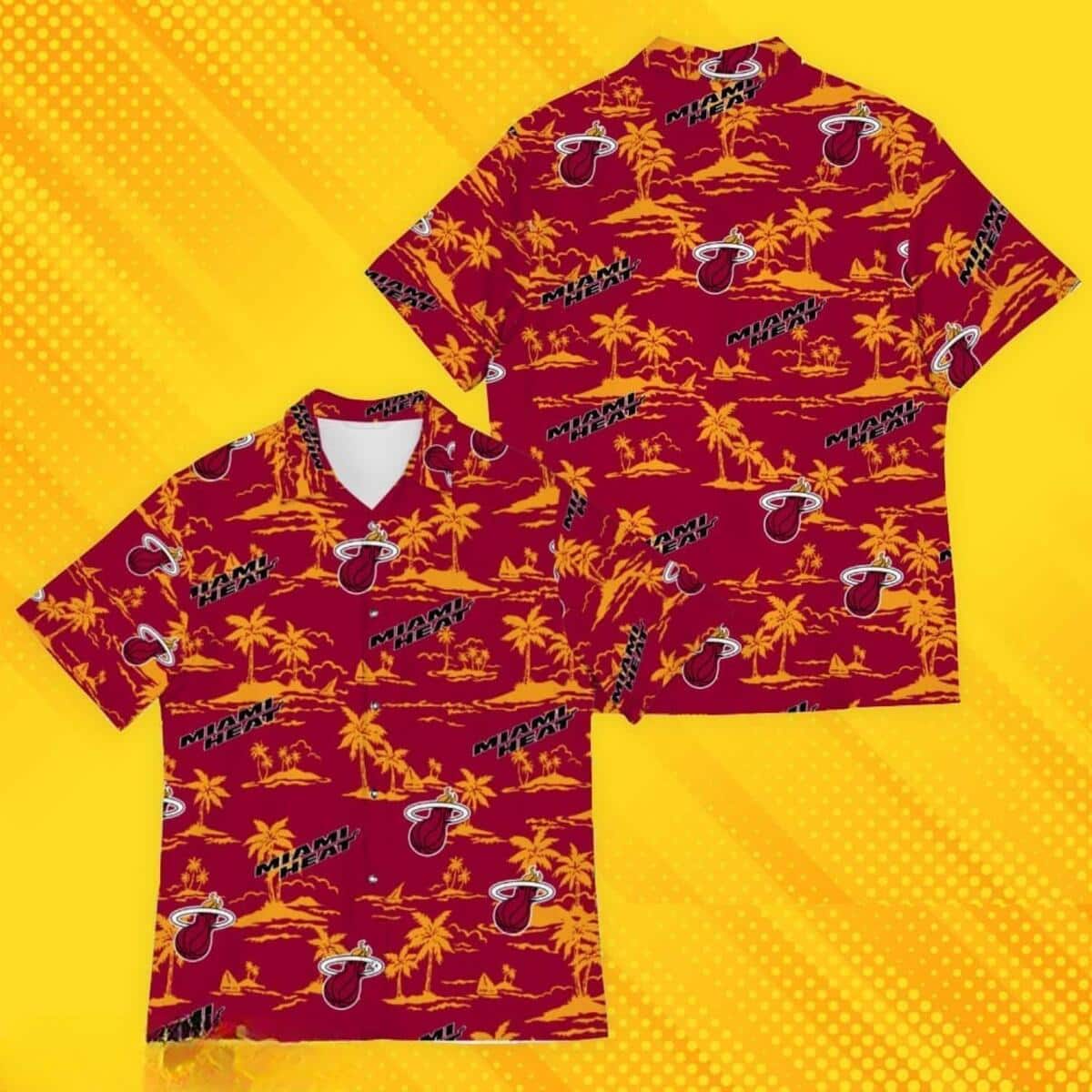Miami Heat Hawaiian Shirt Island Pattern Best Basketball Gift