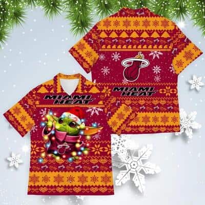 Baby Yoda Star Wars Miami Heat Hawaiian Shirt