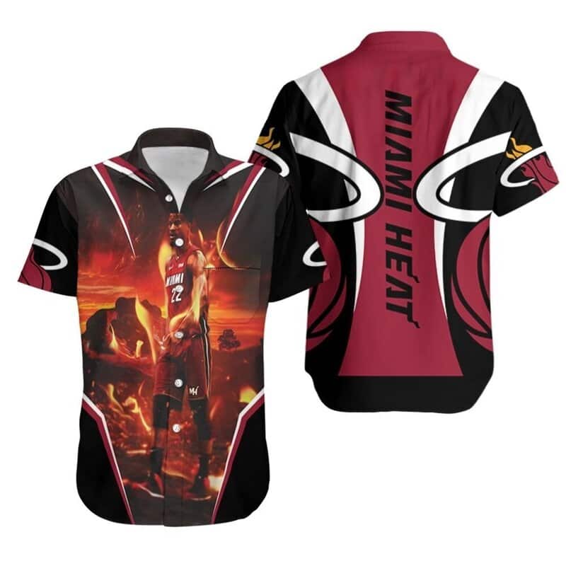 Jimmy Butler 22 Miami Heat Hawaiian Shirt Jimmy Butler 22 Miami Heat Hawaiian Shirt