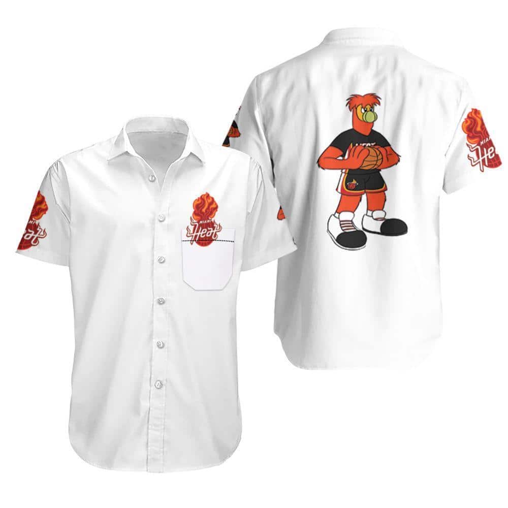 Mascot Miami Heat Hawaiian Shirt Best Basketball Gift