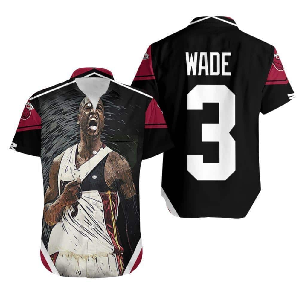 NBA Dwyane Wade 3 Miami Heat Hawaiian Shirt
