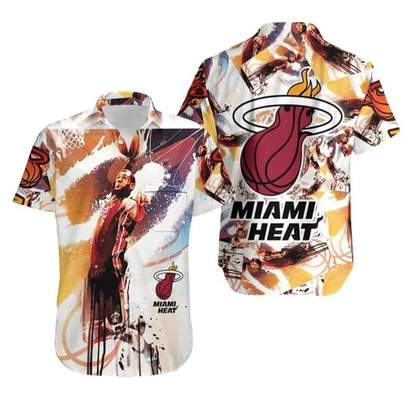 Lebron James 6 NBA Miami Heat Hawaiian Shirt Lebron James 6 NBA Miami Heat Hawaiian Shirt
