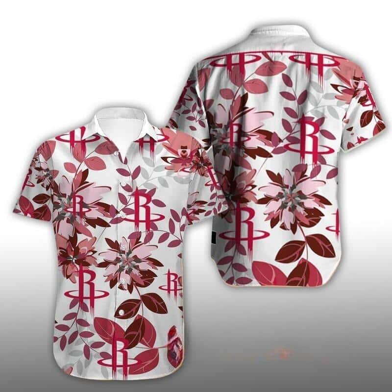 White Aloha Houston Rockets Hawaiian Shirt Best Beach Gift