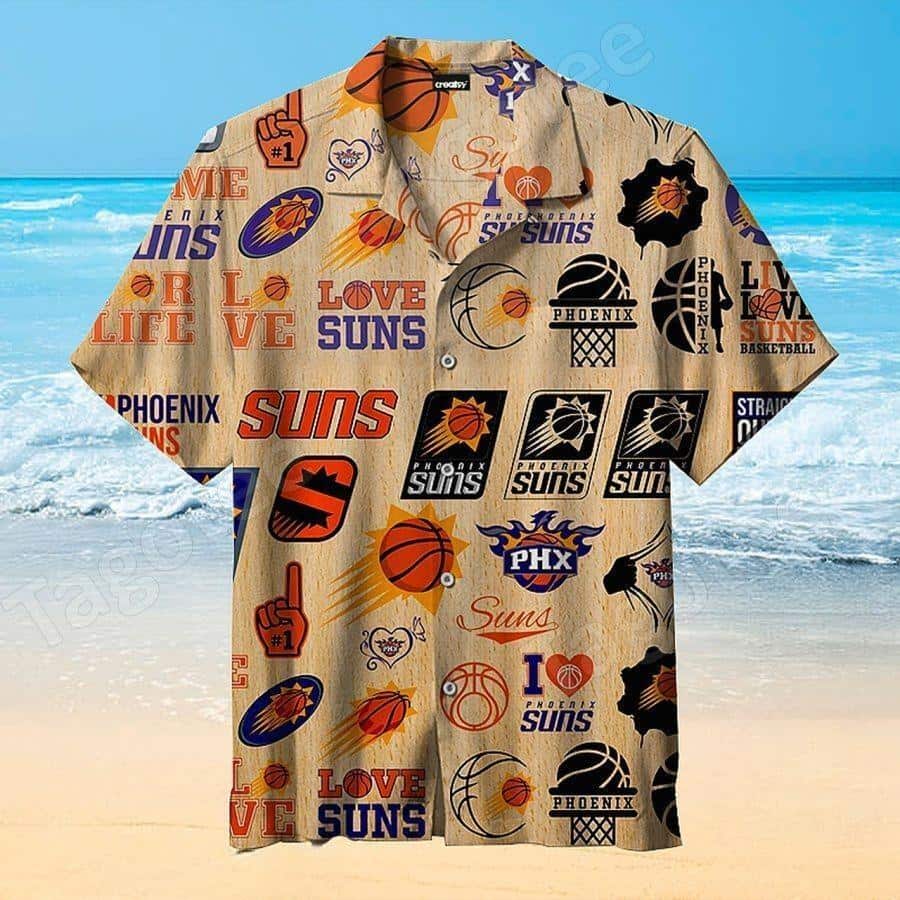 Vintage Phoenix Suns Hawaiian Shirt Gift For Beach Vacation